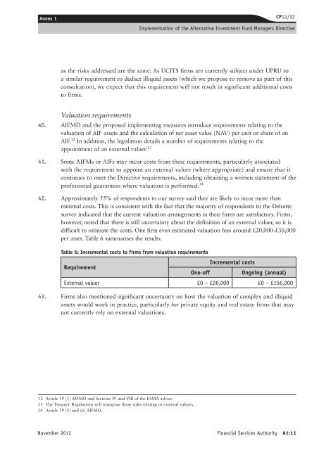 CP12/32: Implementation of the Alternative ... - BVCA admin