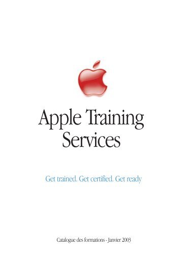 Catalogue des formations - Apple