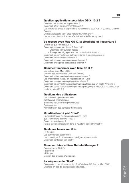 Catalogue des formations - Apple