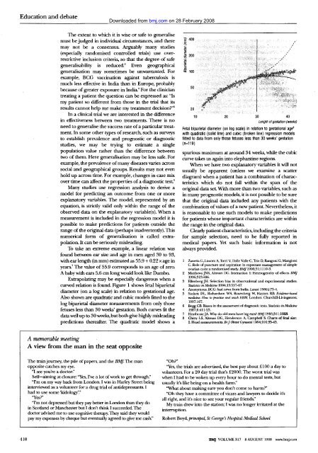 BMJ Statistical Notes Series List by JM Bland: http://www-users.york ...