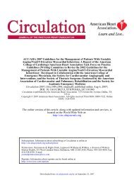 ACC/AHA 2007 guideline update for the