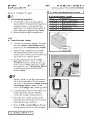 HONDA FIT 2008 ELECTRONIC CRUISE KIT