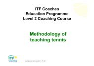 26. ITF Level 2 Coaching Course - Teaching methodology