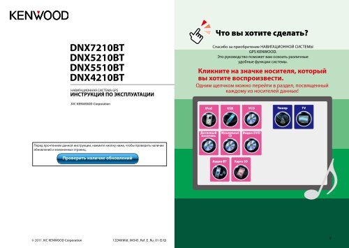 DNX7210BT DNX5210BT DNX5510BT DNX4210BT