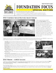 SPECIAL EDITION - Blue Valley Educational Foundation