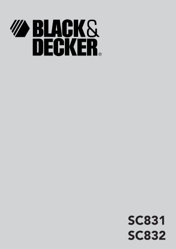 SC831 SC832 - Service - Black & Decker