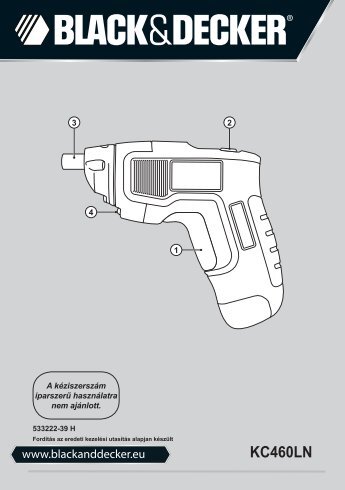 KC460LN - Service - Black & Decker