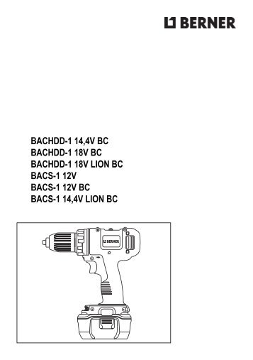 bachdd-1 14,4v bc bachdd-1 18v bc bachdd-1 18v lion bc ... - Service