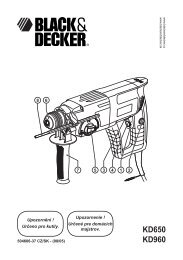 User manual Black & Decker VP870 (English - 5 pages)