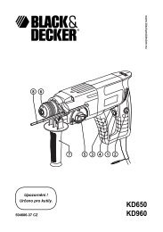 KD650 KD960 - Service - Black & Decker