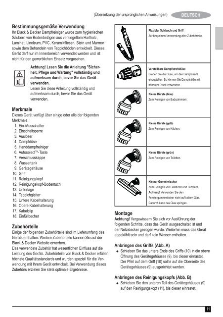 FSMH1621 - Service - Black & Decker