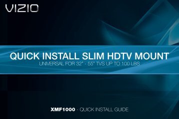 VIZIO Quick Install Slim HDTV Mount