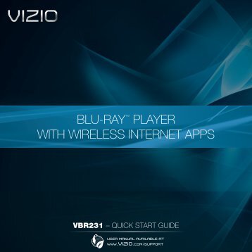 VIZIO Blu-ray Player with Wireless Internet Apps