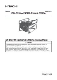 E24·E35MA·E40MA·E50MA·E57MA - Hitachi Powertools