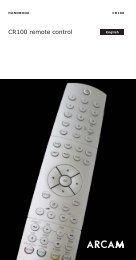 CR100 remote control - Arcam