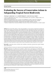 Evaluating the Success of Conservation Actions in Safeguarding ...