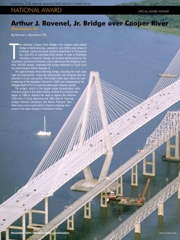 Arthur J. Ravenel, Jr. Bridge over Cooper River - Modern Steel ...