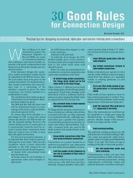 30 Good Rules for Connection Design - Modern Steel Construction