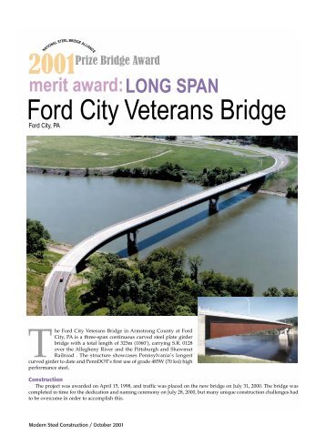 Ford City Veterans Bridge - Modern Steel Construction