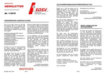 NEWSLETTER - Erschwil