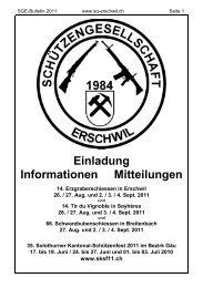Einladung Informationen Mitteilungen - bei der Schützengesellschaft ...
