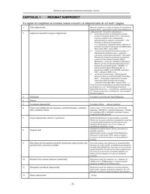 Tauţii Magherăuş, jud. Maramureş - arddzi - Ministerul Economiei