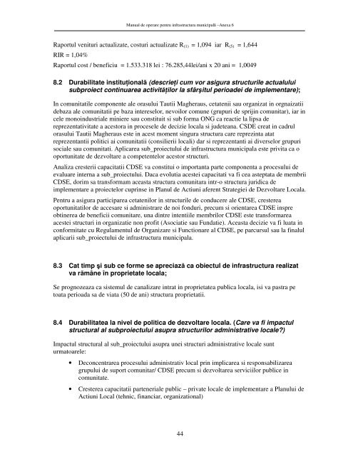 Tauţii Magherăuş, jud. Maramureş - arddzi - Ministerul Economiei