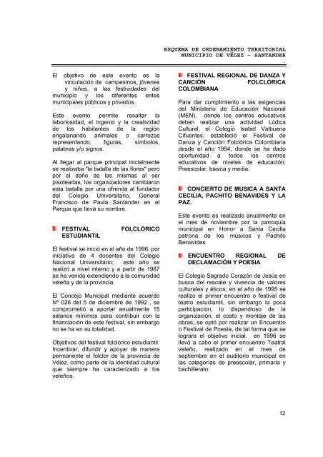 Esquema de Ordenamiento Territorial - Velez ... - CDIM - ESAP