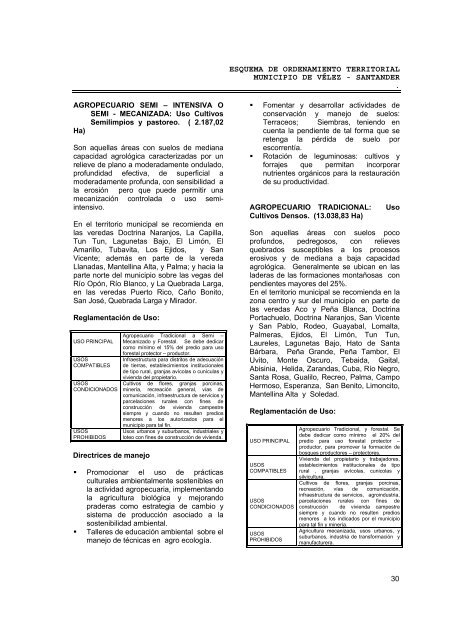 Esquema de Ordenamiento Territorial - Velez ... - CDIM - ESAP