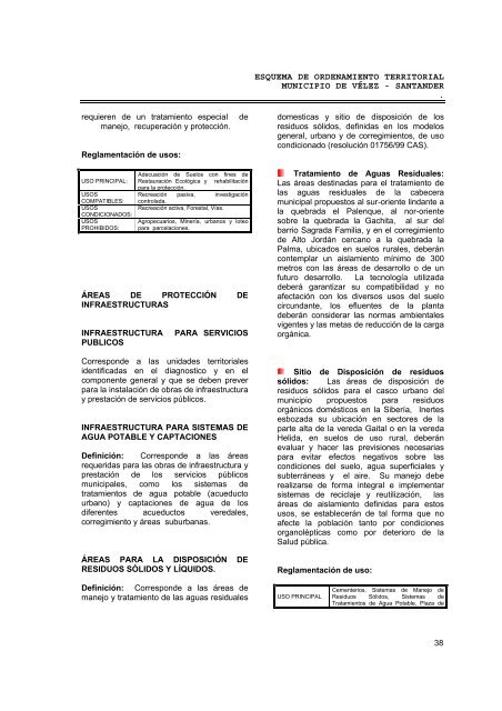 Esquema de Ordenamiento Territorial - Velez ... - CDIM - ESAP