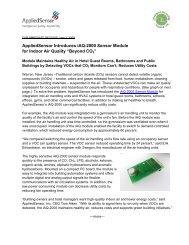 AppliedSensor Introduces iAQ-2000 Sensor Module for Indoor Air ...