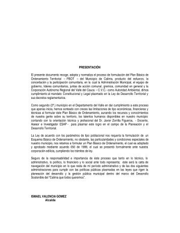 EOT_Esquema de Ordenamiento ... - CDIM - ESAP