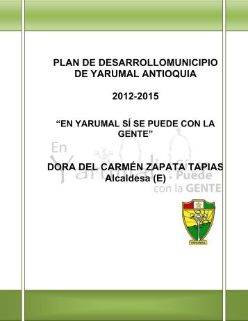 plan de desarrollo municipal yarumal 2012- 2015 - CDIM - ESAP