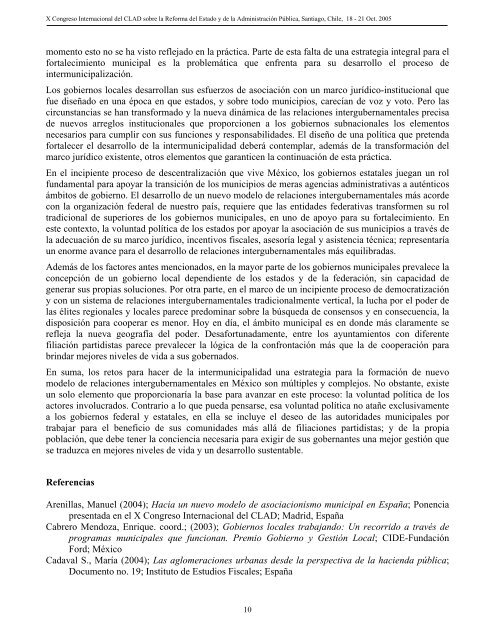La intermunicipalización en México - CDIM - ESAP
