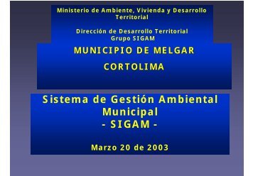PRESENTACION SIGAM MELGAR [Sólo lectura] - CDIM - ESAP
