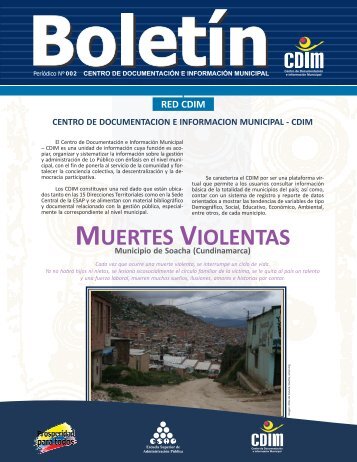 Boletín 2 Soacha - CDIM - ESAP - Escuela Superior de ...