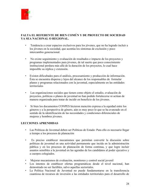 Identidad y exclusión social juvenil - CDIM - ESAP