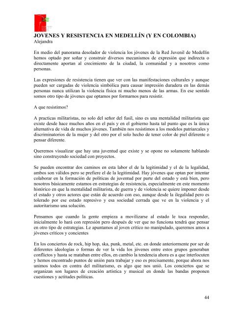 Identidad y exclusión social juvenil - CDIM - ESAP