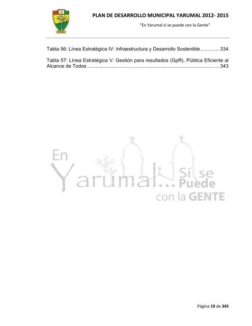 plan de desarrollo municipal yarumal 2012- 2015 - CDIM - ESAP