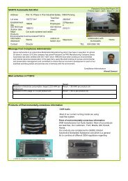 Panasonic Group Site Report 2012 - SANYO Automedia Sdn Bhd