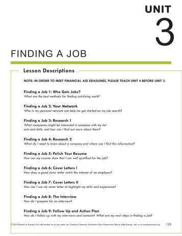 FINDING A JOB - WaytogoRI.org