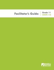 Facilitator's Guide: - College in Colorado