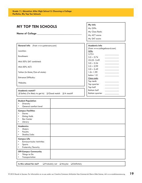 Facilitator's Guide: - College in Colorado