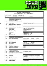 Safety Data Sheet as PDF - aqua-terra Bioprodukt Gmbh