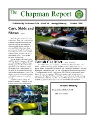 Chapman Report - Golden Gate Lotus Club