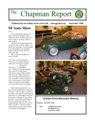 Chapman Report - Golden Gate Lotus Club