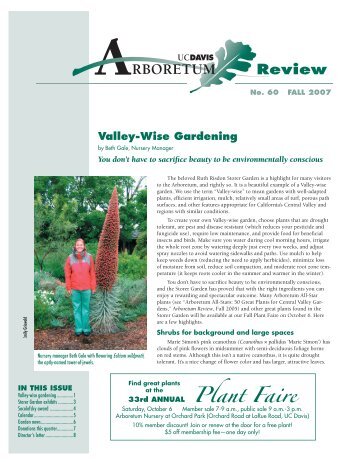 F07 Newsletter web.indd - the UC Davis Arboretum