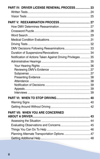 Senior Guide for Safe Driving (PDF) - California Department of Motor ...