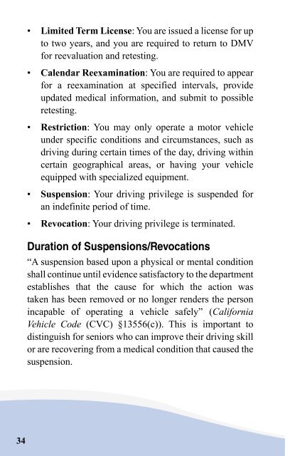 Senior Guide for Safe Driving (PDF) - California Department of Motor ...