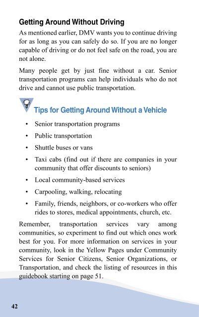 Senior Guide for Safe Driving (PDF) - California Department of Motor ...